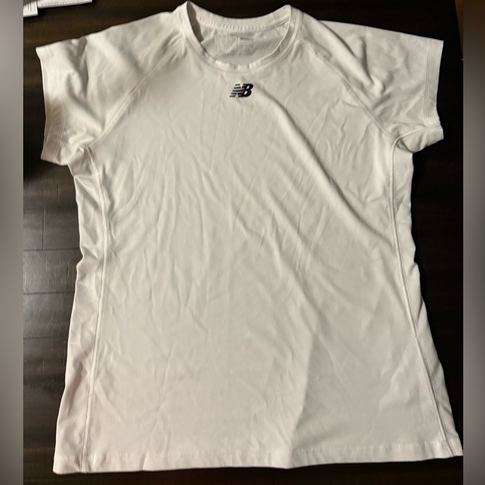 New Balance White Performance Tee
